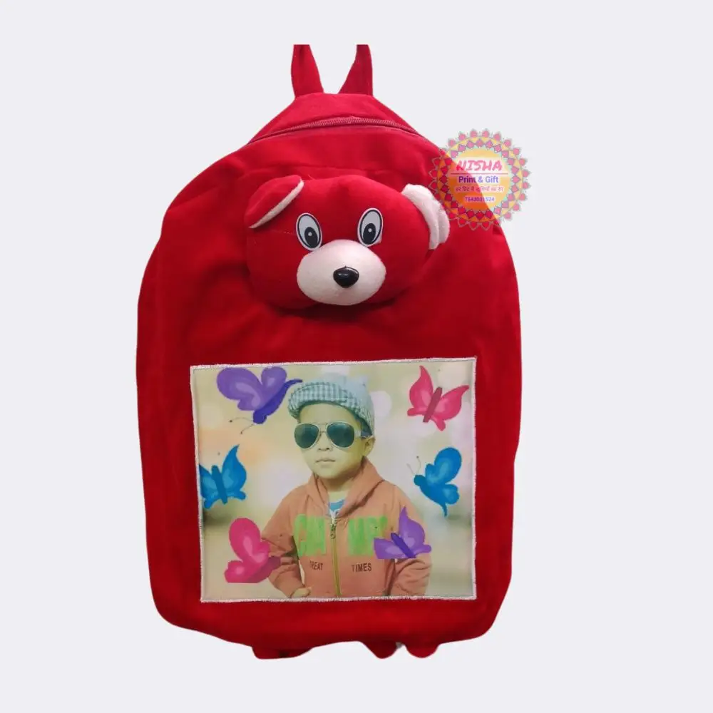 Custom Photo Teddy Backpack for Kids