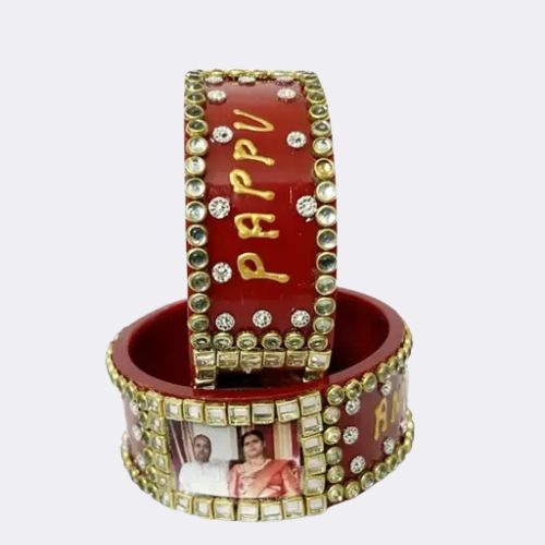 Custom Photo & Name Bangles – Personalized