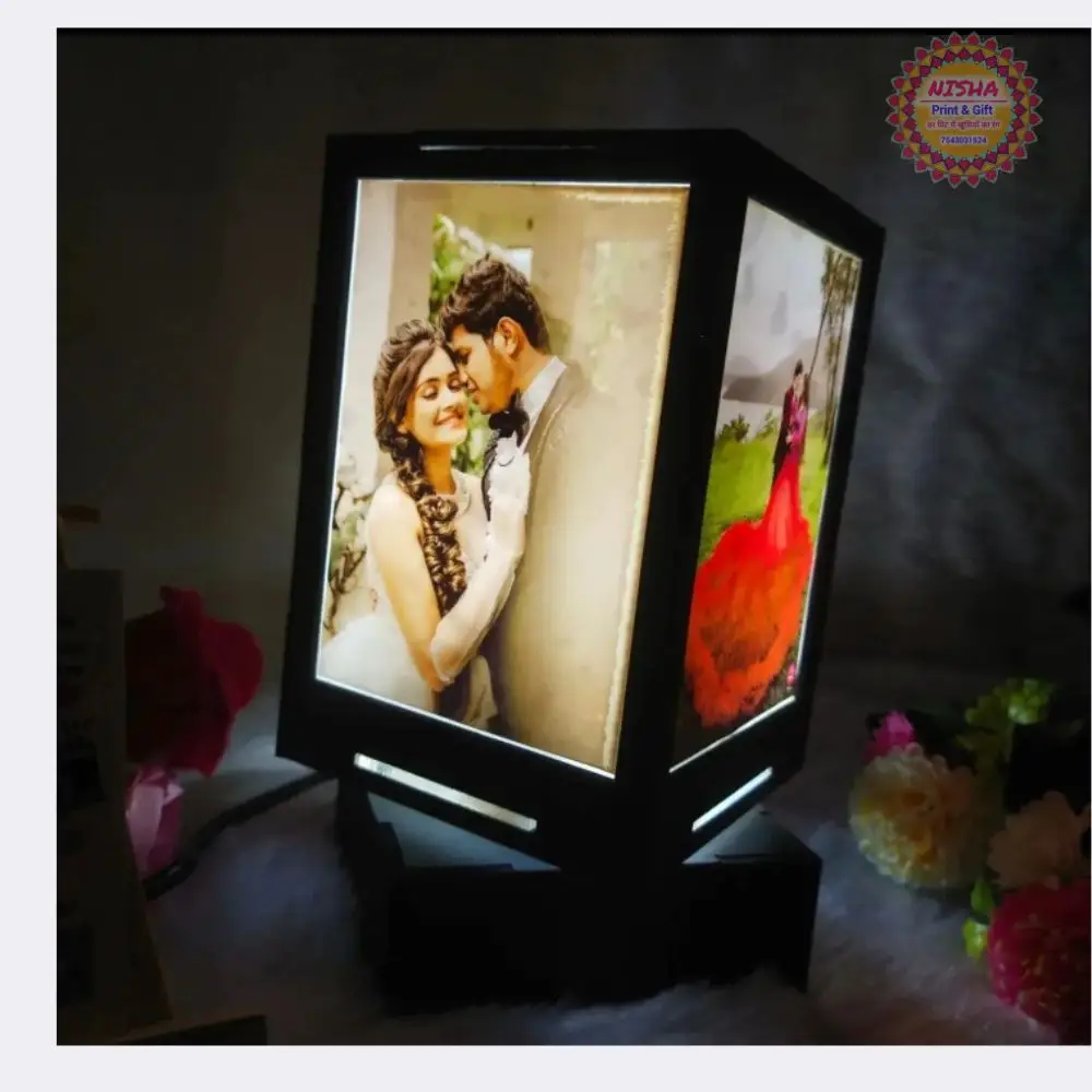 Personalized Photo LED Rotating Lamp