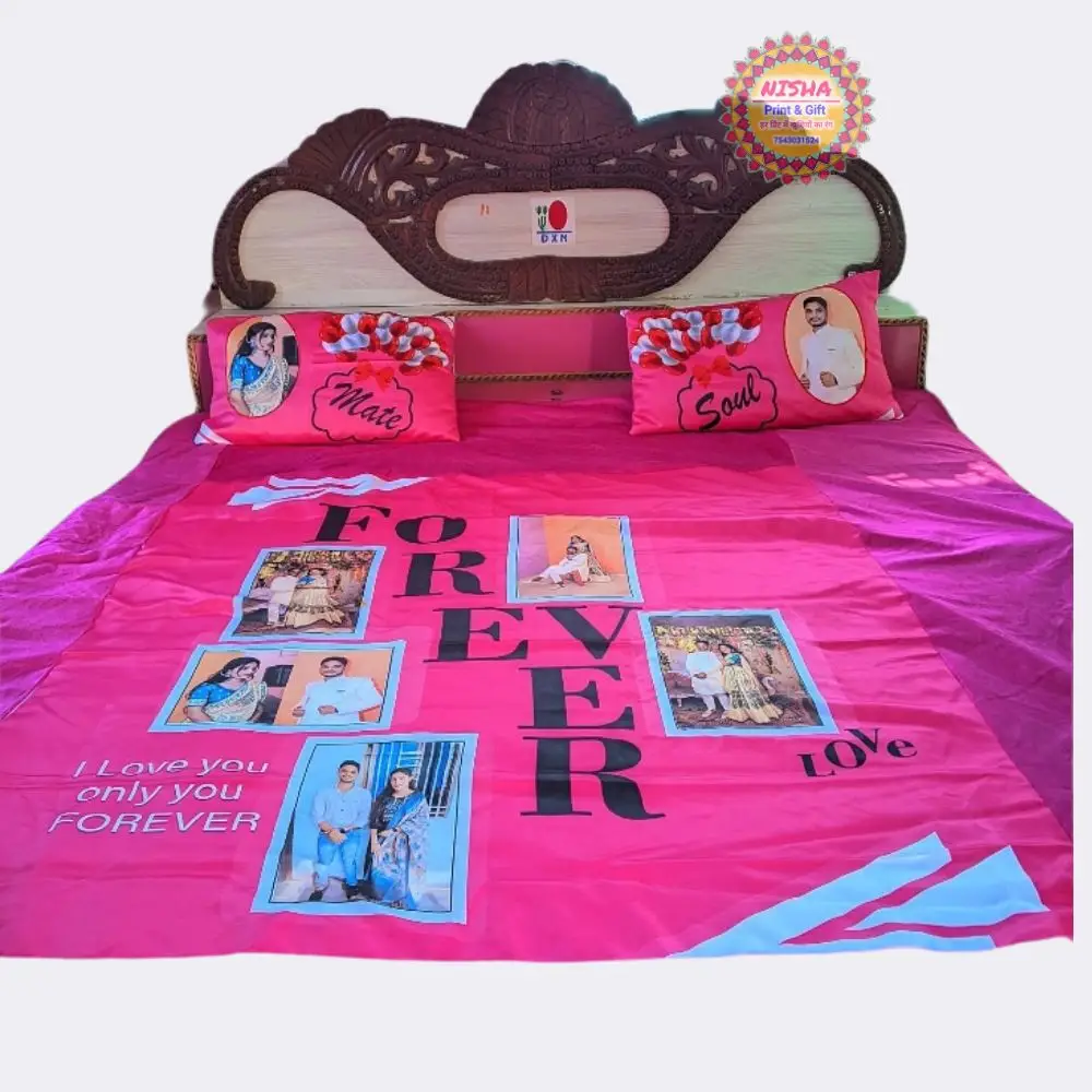 Customized Photo Bedsheet Set